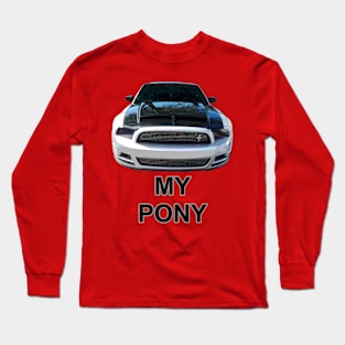 My Pony, Blk Gray Front Long Sleeve T-Shirt